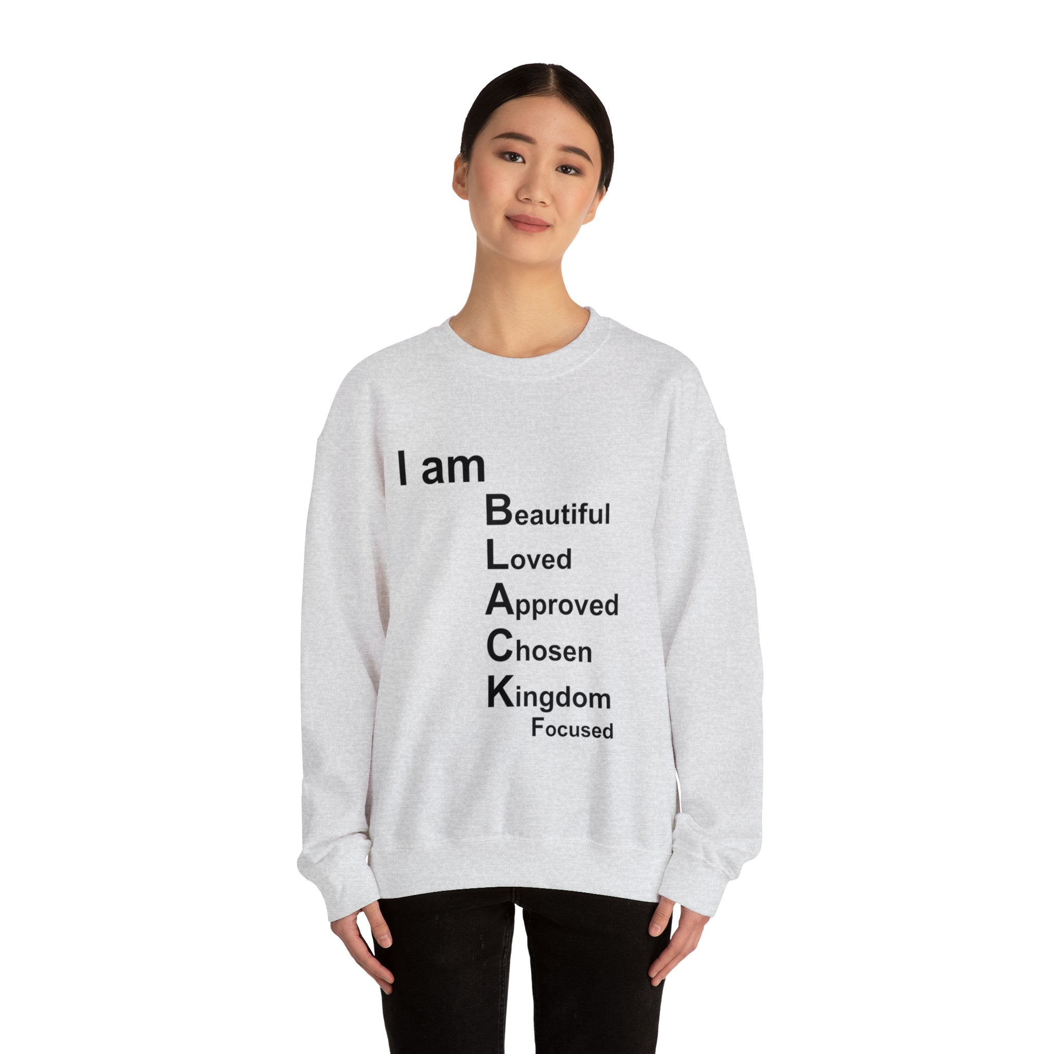 I am Black Woman Unisex Heavy Blend™ Crewneck Sweatshirt