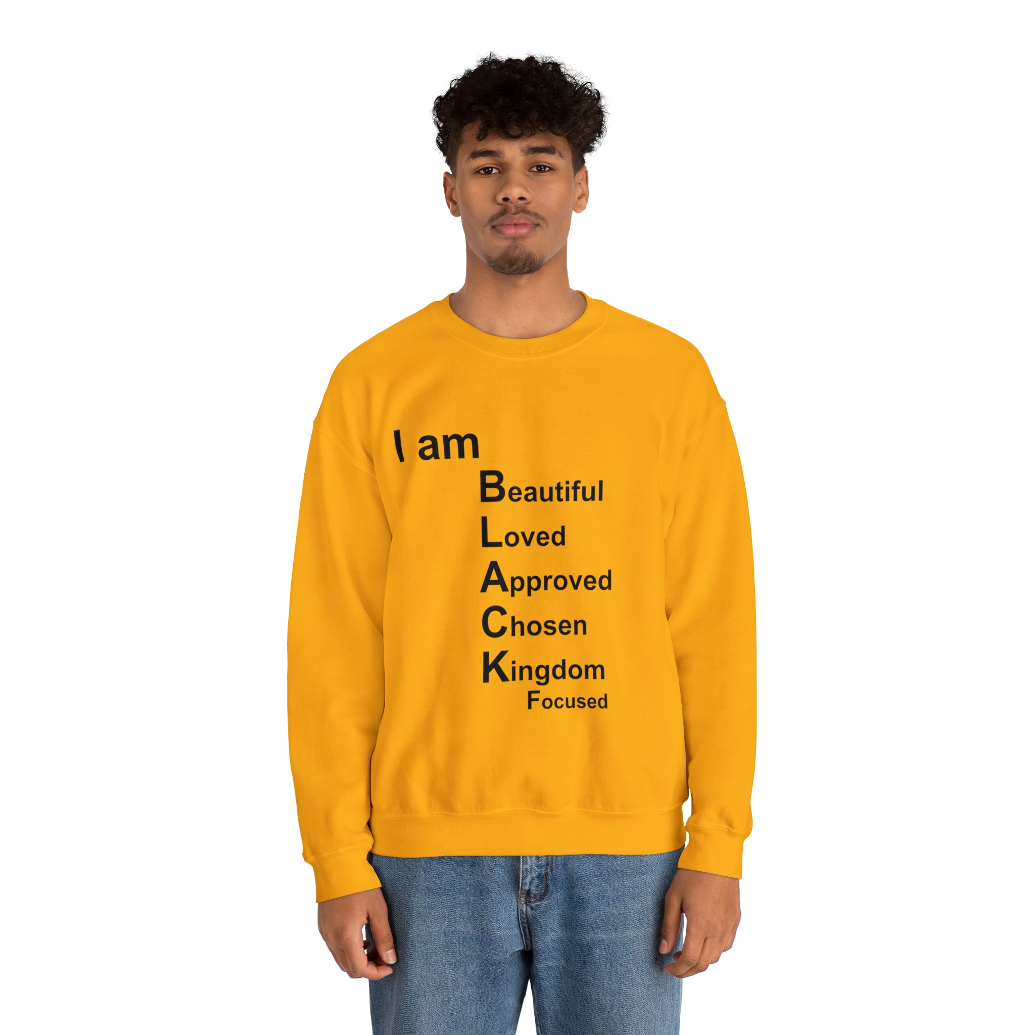 I am Black Woman Unisex Heavy Blend™ Crewneck Sweatshirt