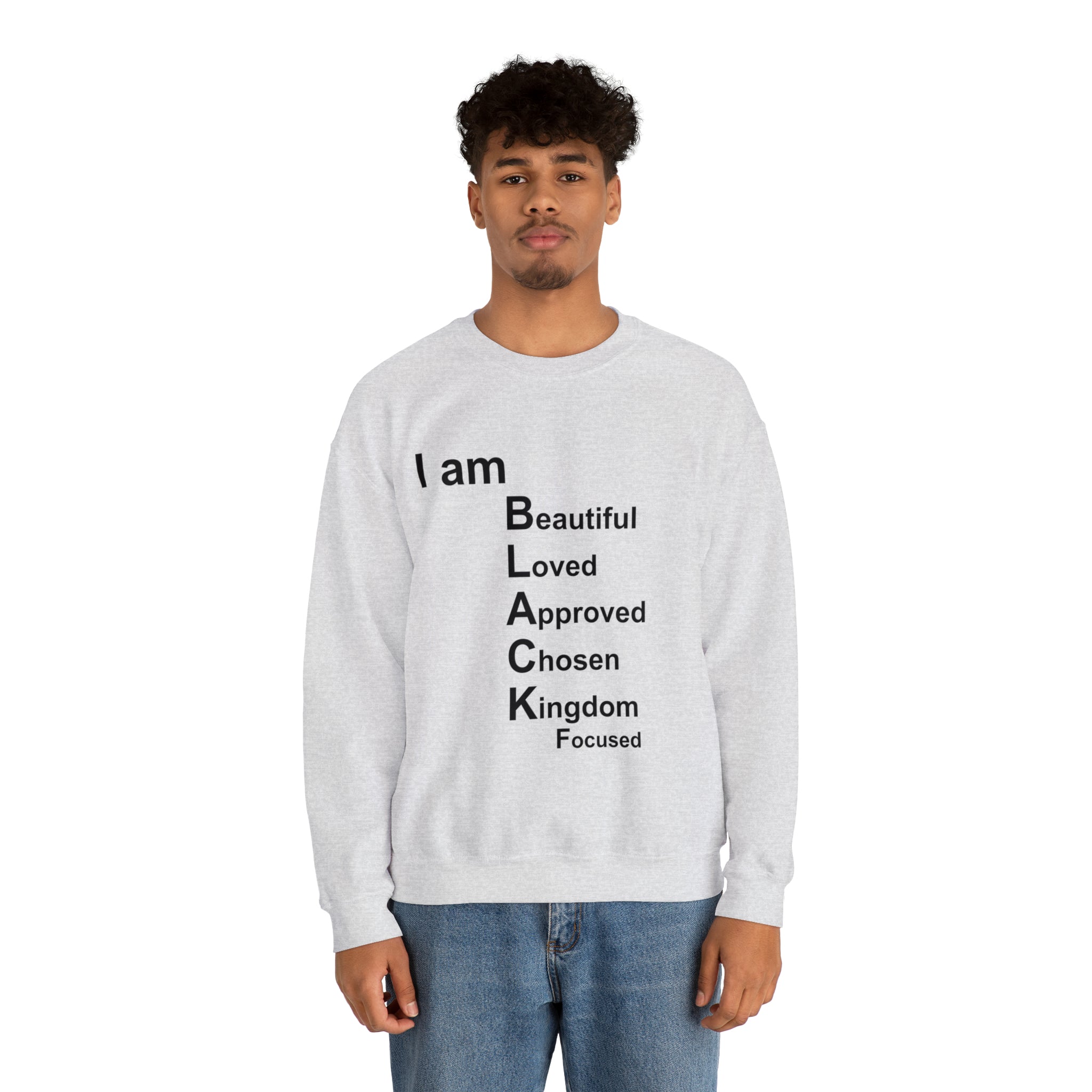 I am Black Woman Unisex Heavy Blend™ Crewneck Sweatshirt