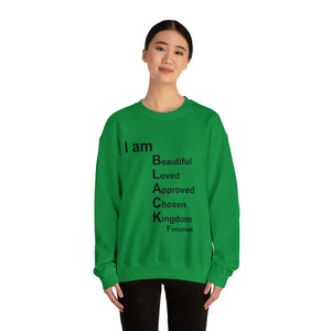 I am Black Woman Unisex Heavy Blend™ Crewneck Sweatshirt