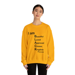 I am Black Woman Unisex Heavy Blend™ Crewneck Sweatshirt