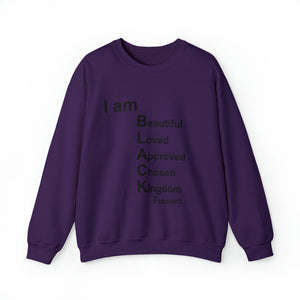 I am Black Woman Unisex Heavy Blend™ Crewneck Sweatshirt