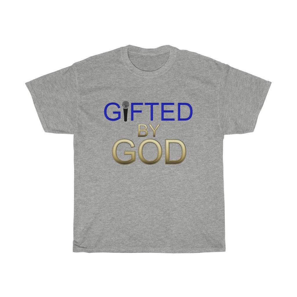Gifted By God with Mic Unisex Heavy Cotton Tee