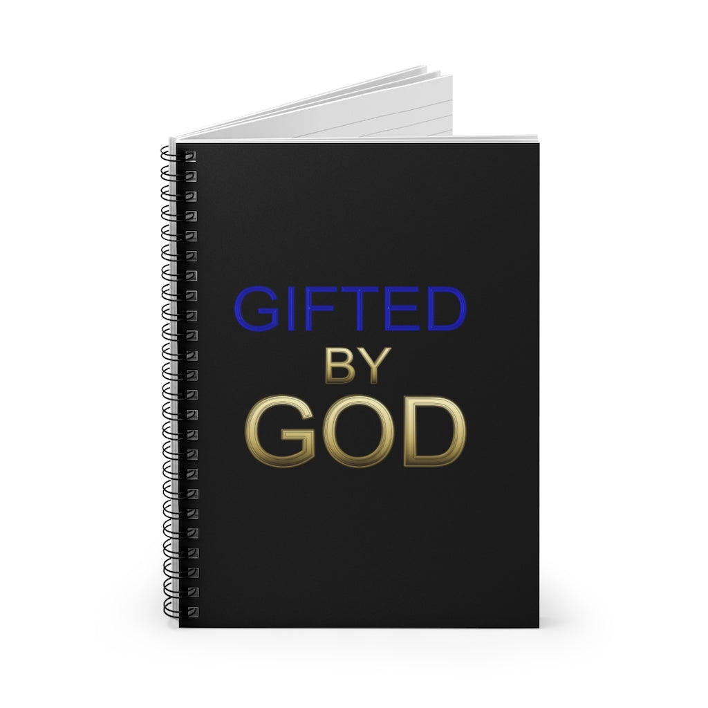 Gifted By God Spiral Notebook - Ruled Line