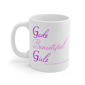 God's Beautiful Girls pink logo Mug 11oz