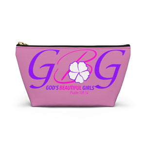 God's Beautiful Girls pink Accessory Pouch w T-bottom