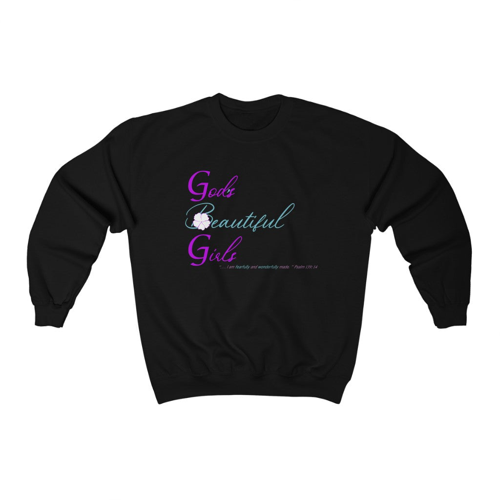 God's Beautiful Girls Turquoise Crewneck Sweatshirt