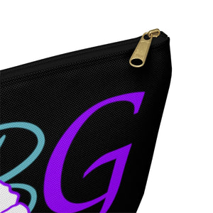 GBG Turquoise Black Accessory Pouch w T-bottom