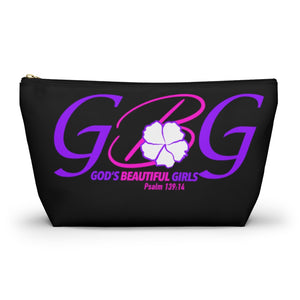 GBG Pink Black Accessory Pouch w T-bottom